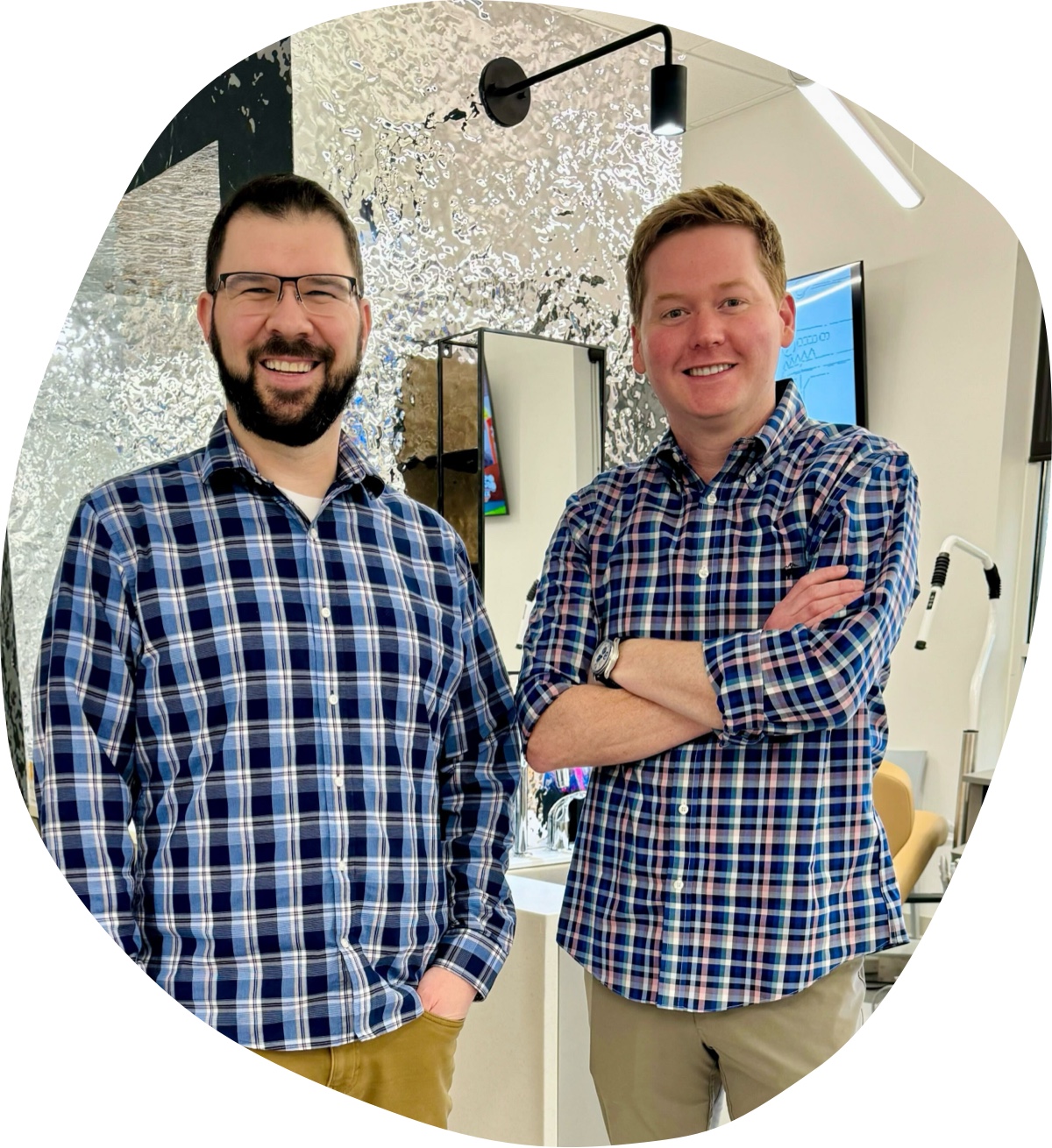 dr. kyle and dr. john smiling