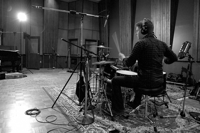 Dr. Kyle Fagala playing drums