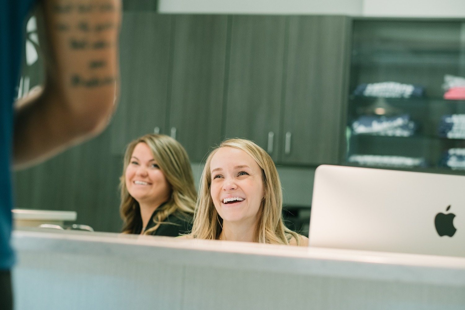 Orthodontic Front Desk | Reception Desk at Orthodontic Office | Saddle Creek Orthodontics Collierville