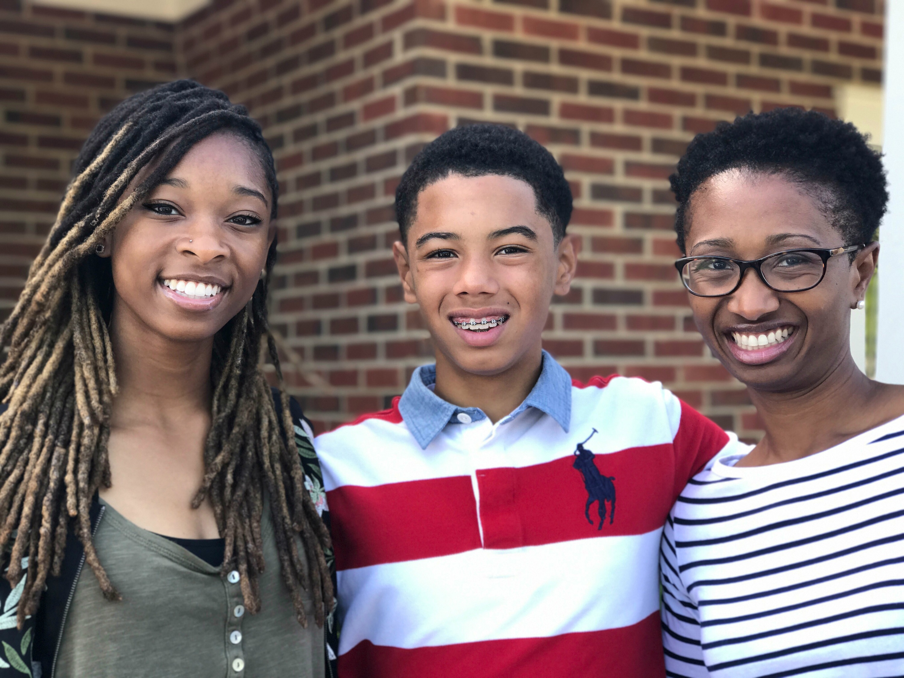 family with nice smiles