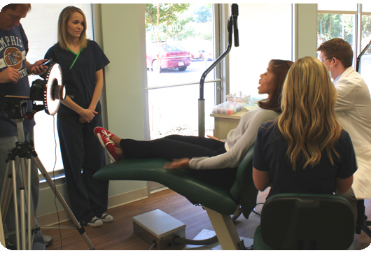 Russ Turman filming Alondra getting her Braces On | Braces Off Video