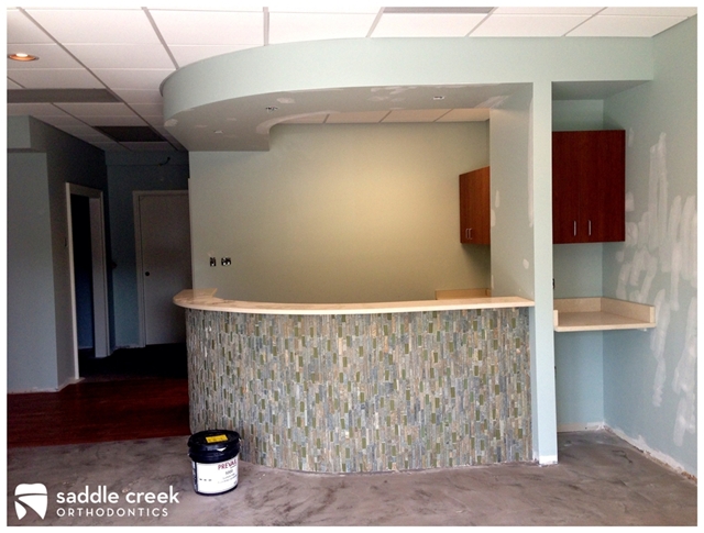 Orthodontic front desk reception Tile Design
