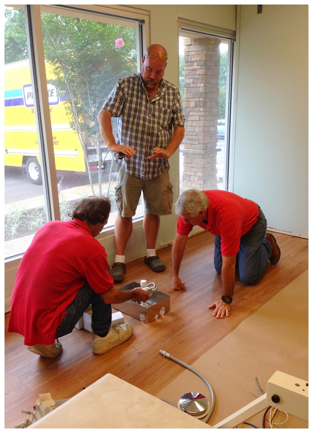 Mark, Charles, and Gary at work