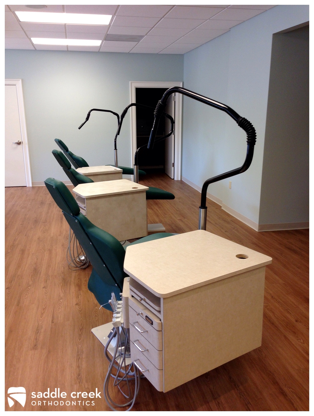 Ross Orthodontic chairs and LED task lights