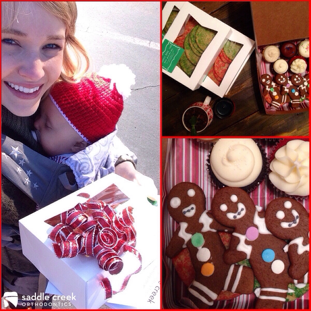 We delivered Christmas Cookies to all our referring dental offices