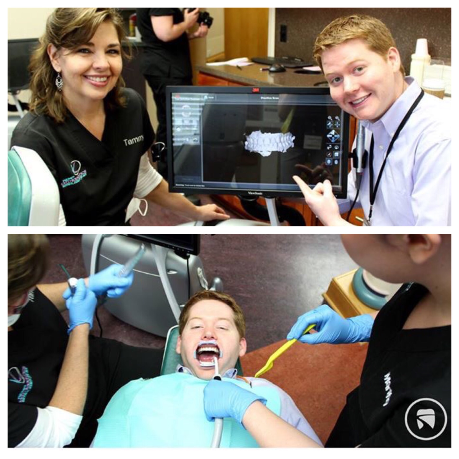 Dr. Fagala at the office of Dr. David Kemp | Cosmetic Orthodontics | Intraoral Scanning