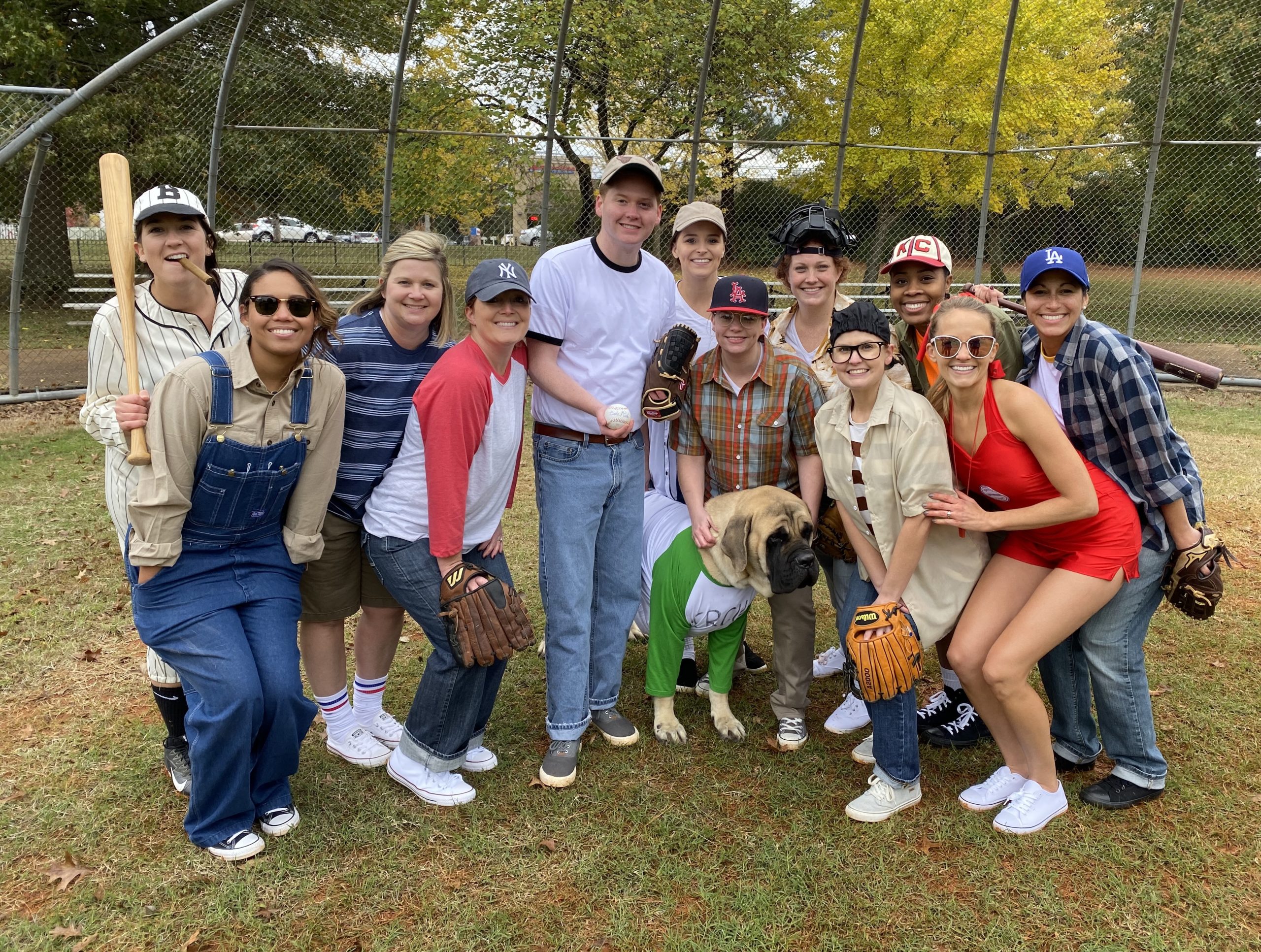 Orthodontic Team Halloween Photo | Sandlot Group Photo | Saddle Creek Orthodontics