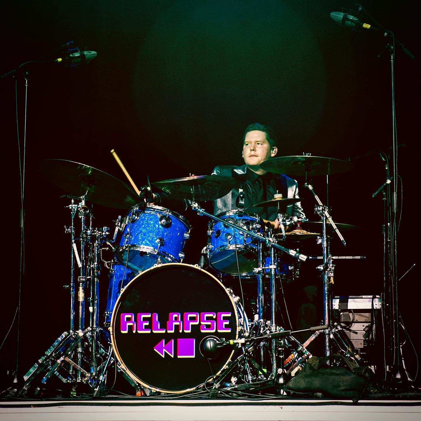 Dr. Kyle Fagala playing drums