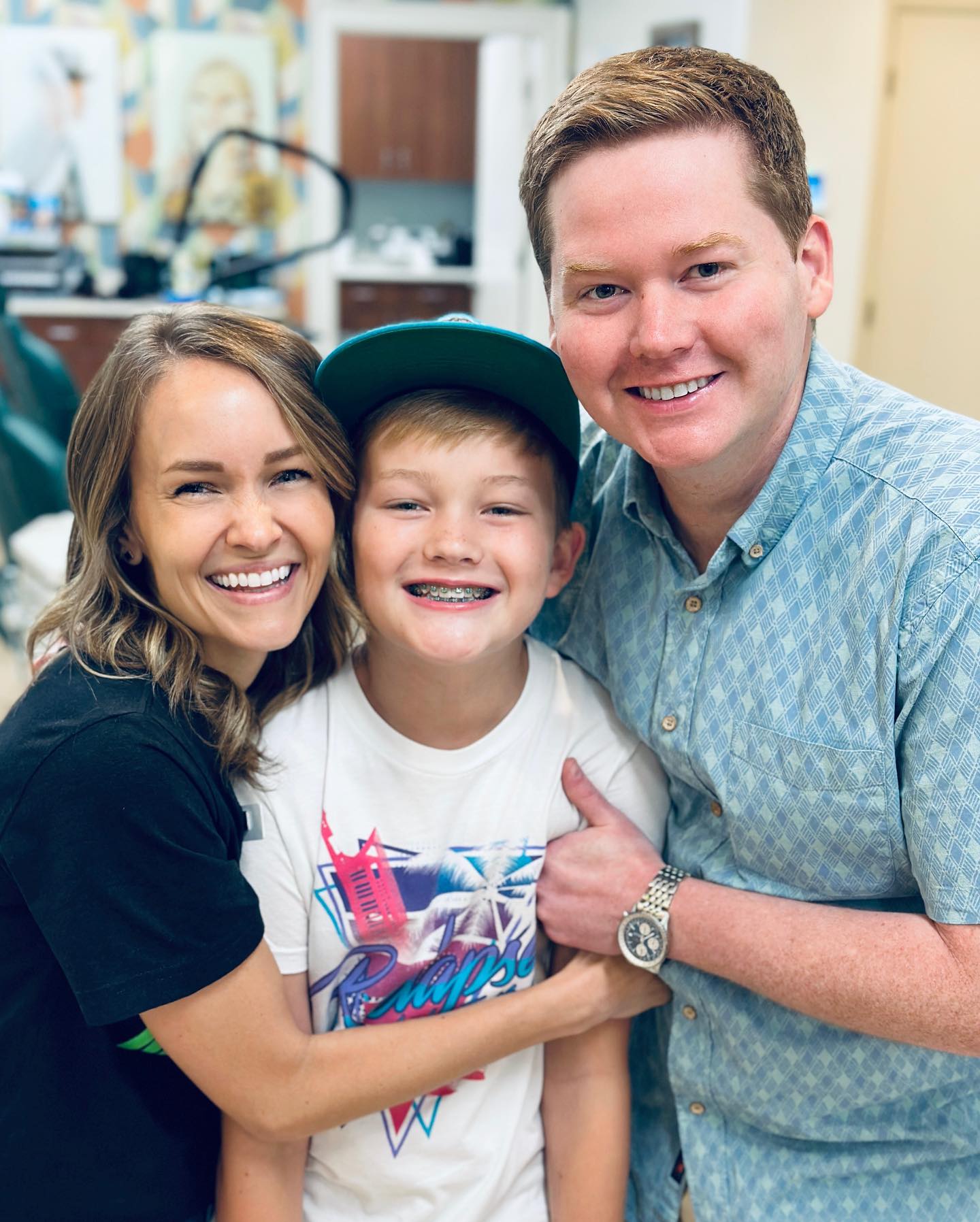 Dr. Kyle Fagala and family smiling